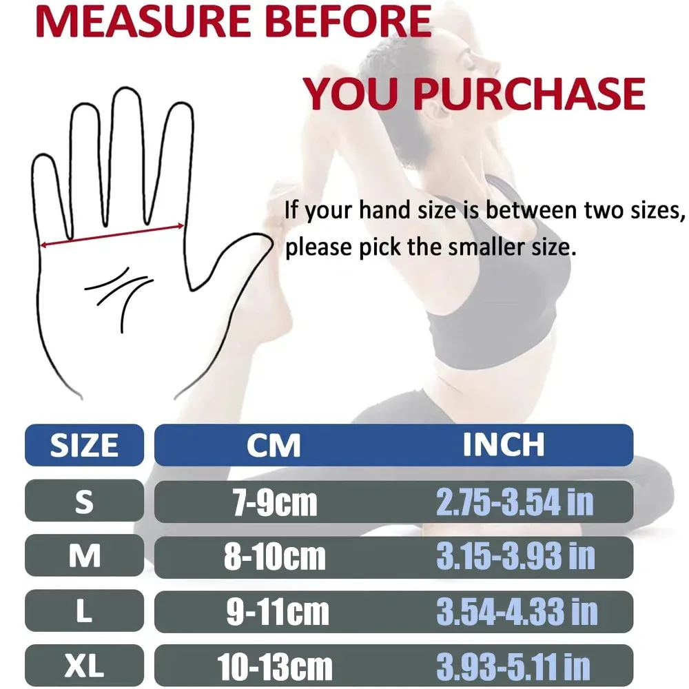 1 Pair Open Fingers Compression Arthritis Gloves for Joint Pain Relief