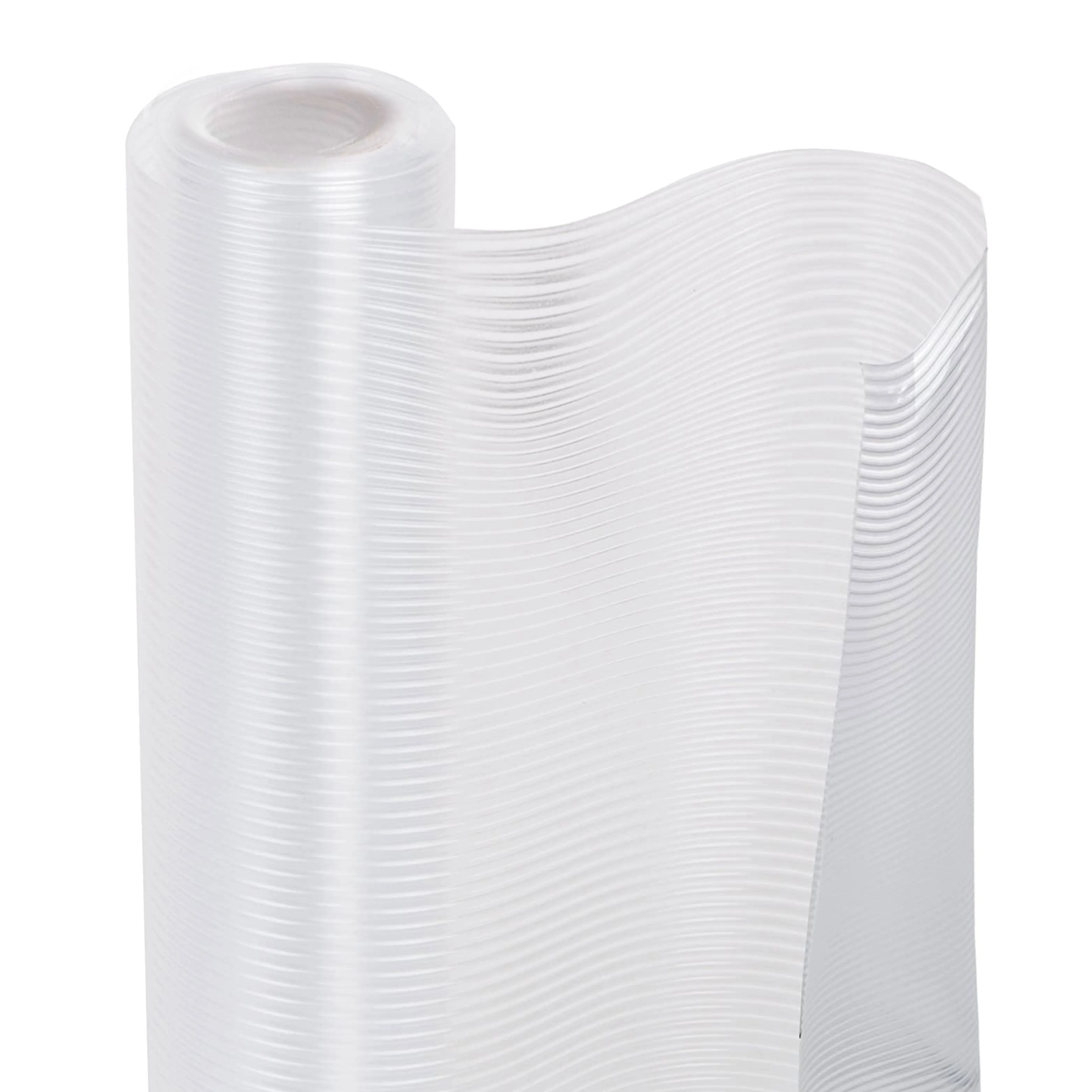 1 Roll Clear Ribbed Shelf Drawer Liner Cover 12"X30" Non Slip Cushion Grip Mat