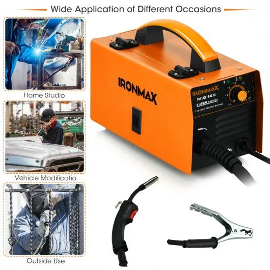 110V MIG 140 Welding Machine Automatic Feed Welder w/IGBT System & Synergic Adj
