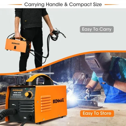 110V MIG 140 Welding Machine Automatic Feed Welder w/IGBT System & Synergic Adj
