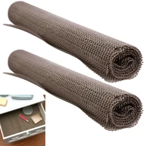 2 Pc Anti Slip Grip Liner Tool Box Foam Rubber Non Skid Mat Drawer Shelf Lining