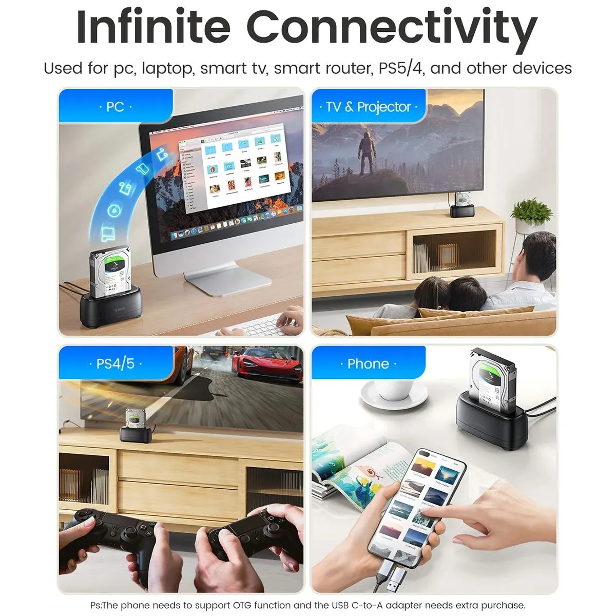 2.5 / 3.5 Sata Drive Dock - Single Bay