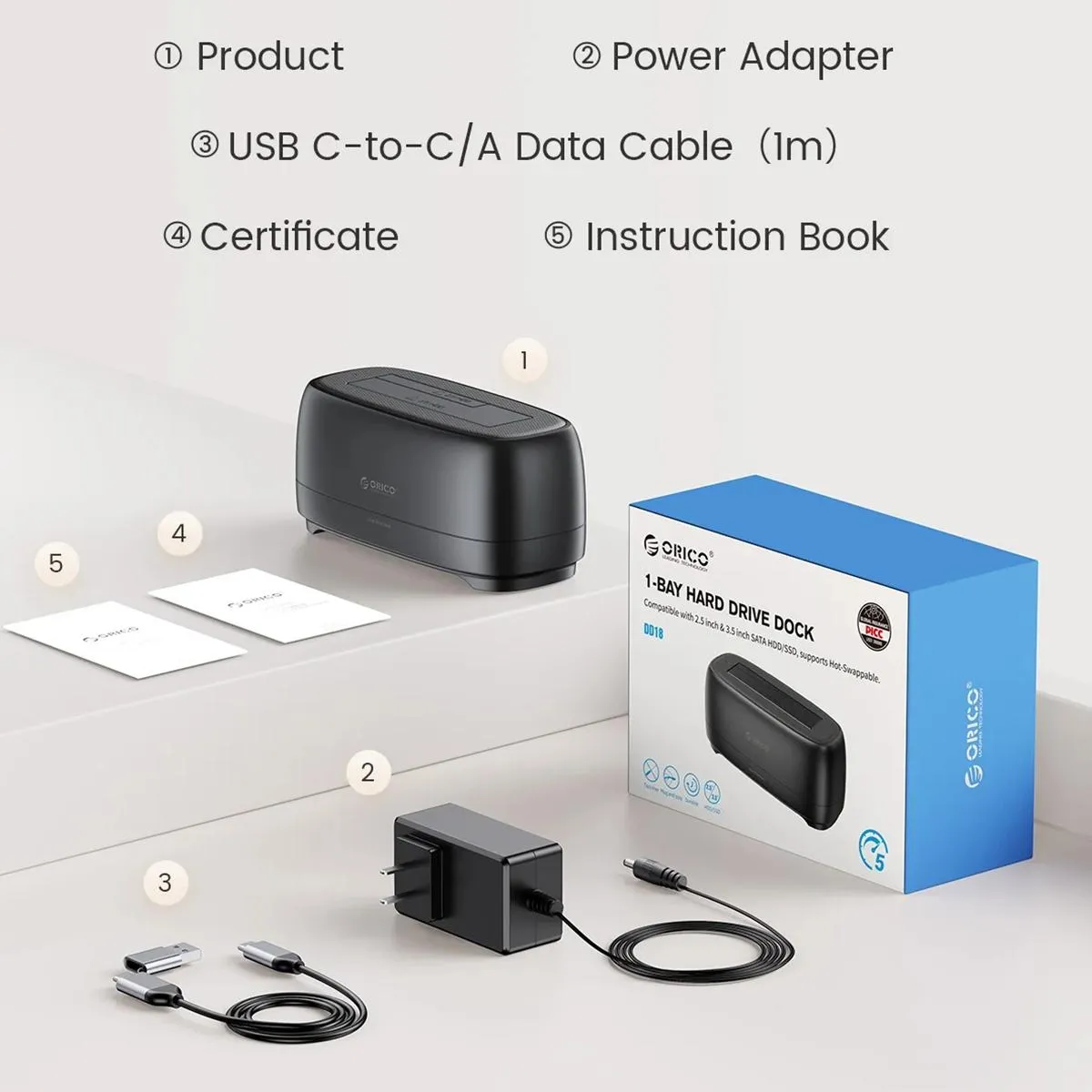 2.5 / 3.5 Sata Drive Dock - Single Bay