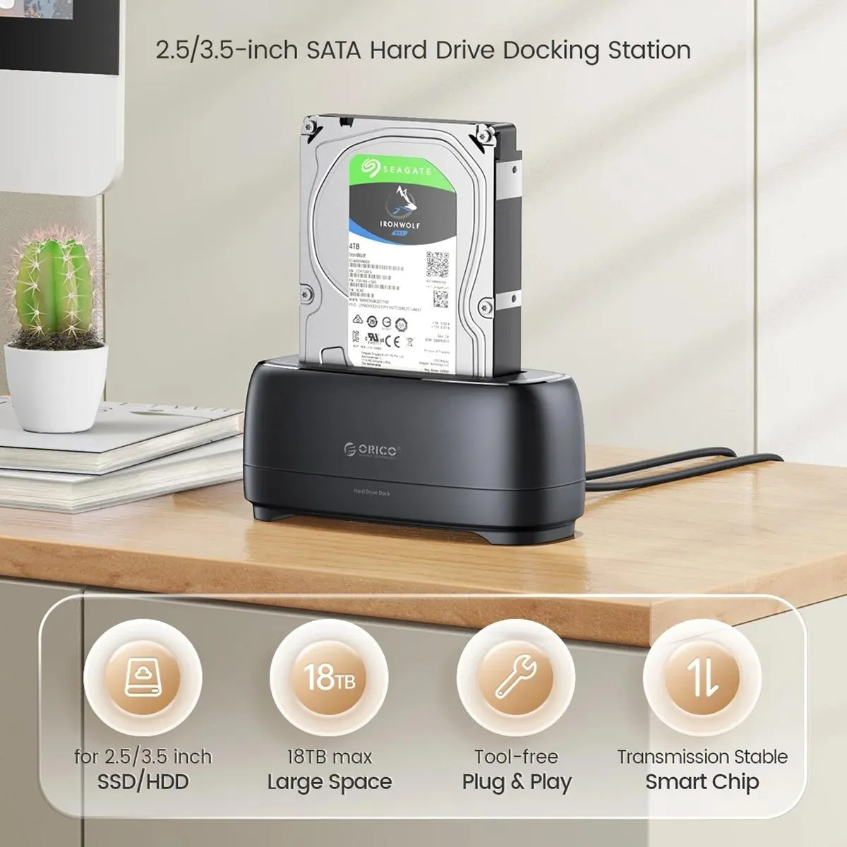 2.5 / 3.5 Sata Drive Dock - Single Bay