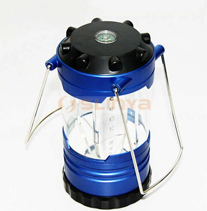 3 AA بطارية جافة الطاقة شنقا التخييم خيمة مصباح قابل للطي 3  - AA Dry Battery Power Hanging Camping Tent Foldable Lamp