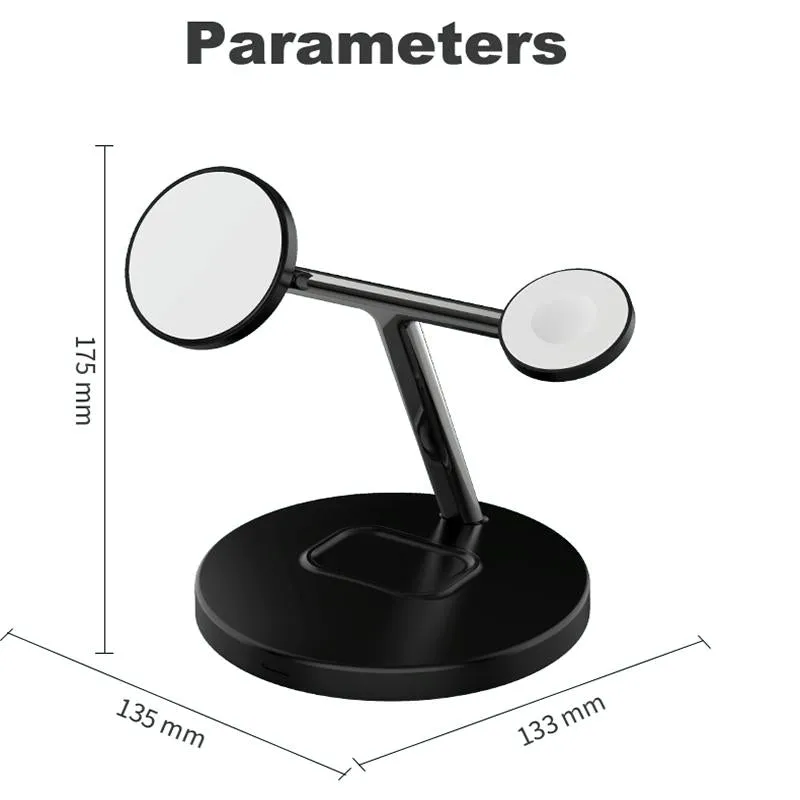 3 In 1 Magnetic Wireless Charger For Mobile Devices