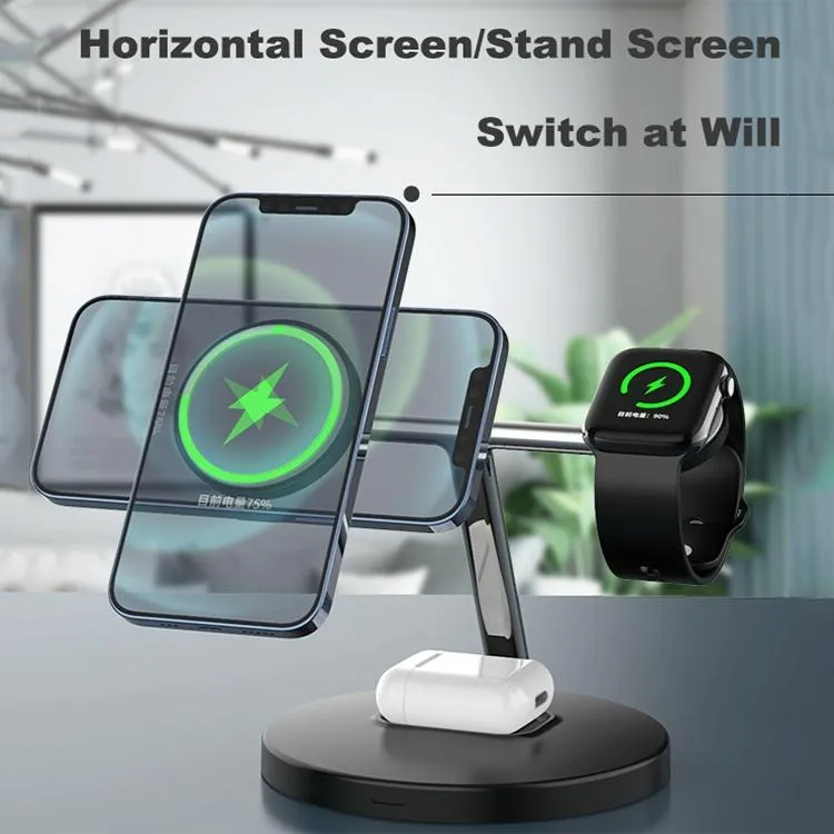 3 In 1 Magnetic Wireless Charger For Mobile Devices