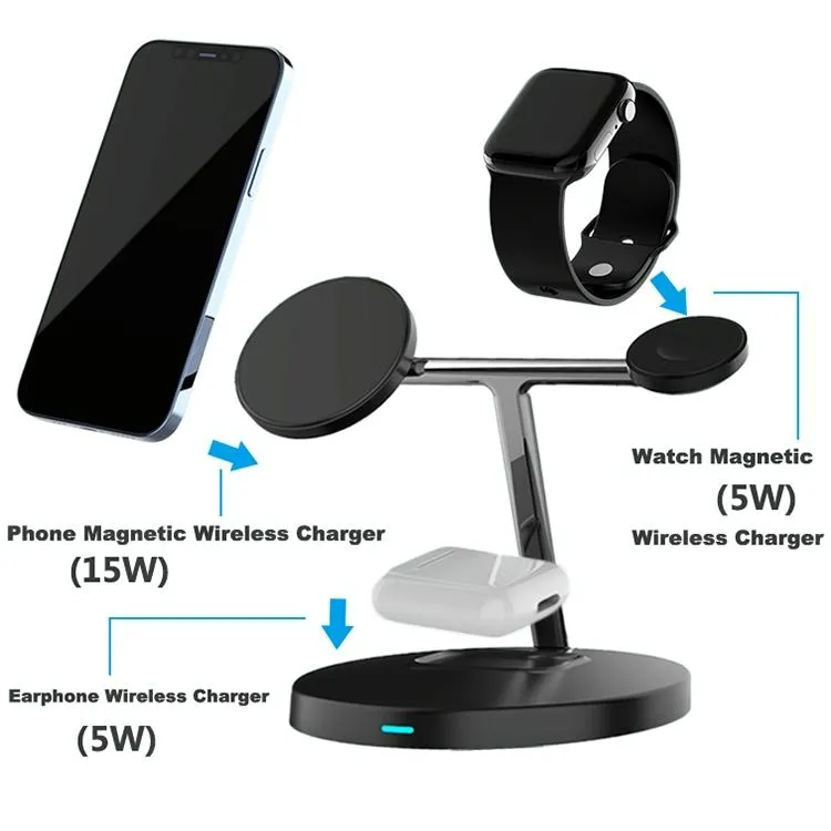 3 In 1 Magnetic Wireless Charger For Mobile Devices