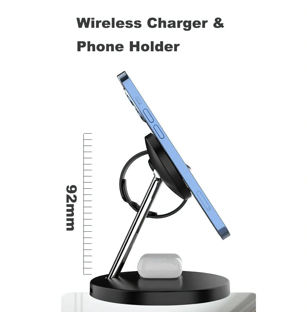 3 In 1 Magnetic Wireless Charger For Mobile Devices