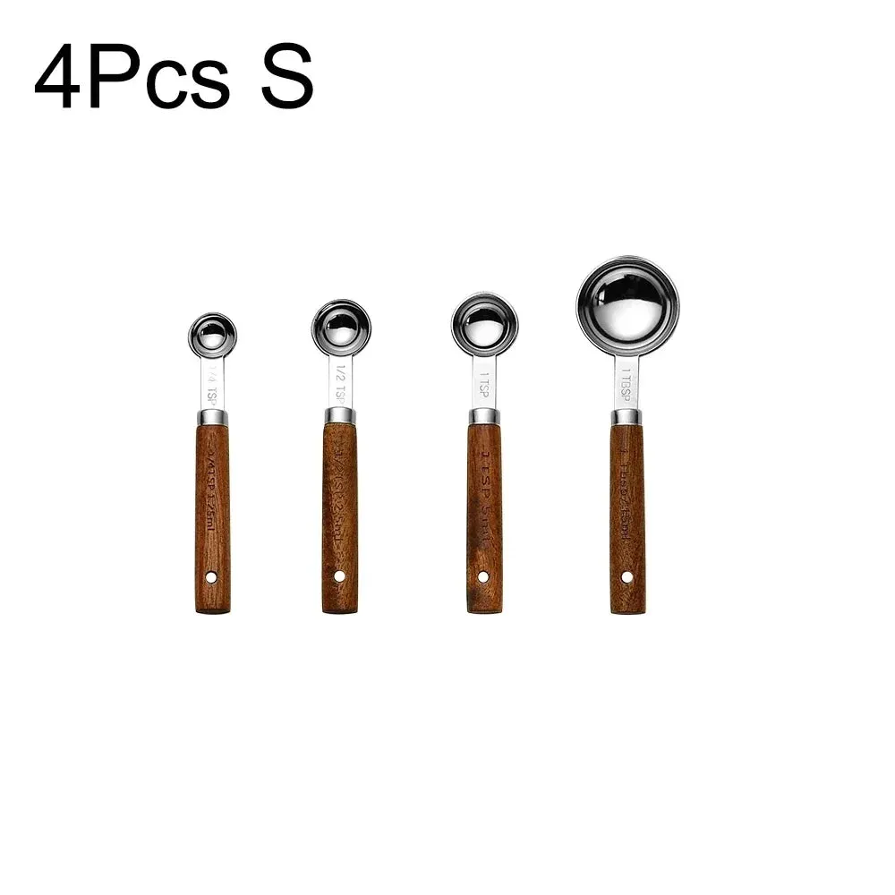 4 / 8 Piece Stainless Measuring Cups & Spoons Set For Baking