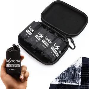 4-Pack: LaSporta Emergency Space Blankets