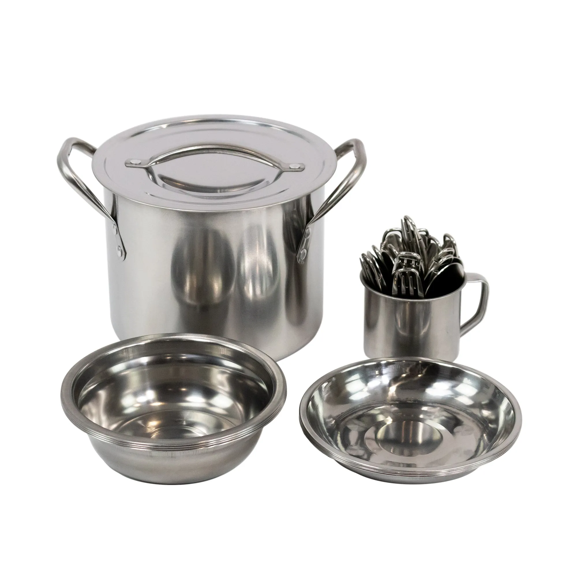 4 Person Stainless Steel Cooking Set