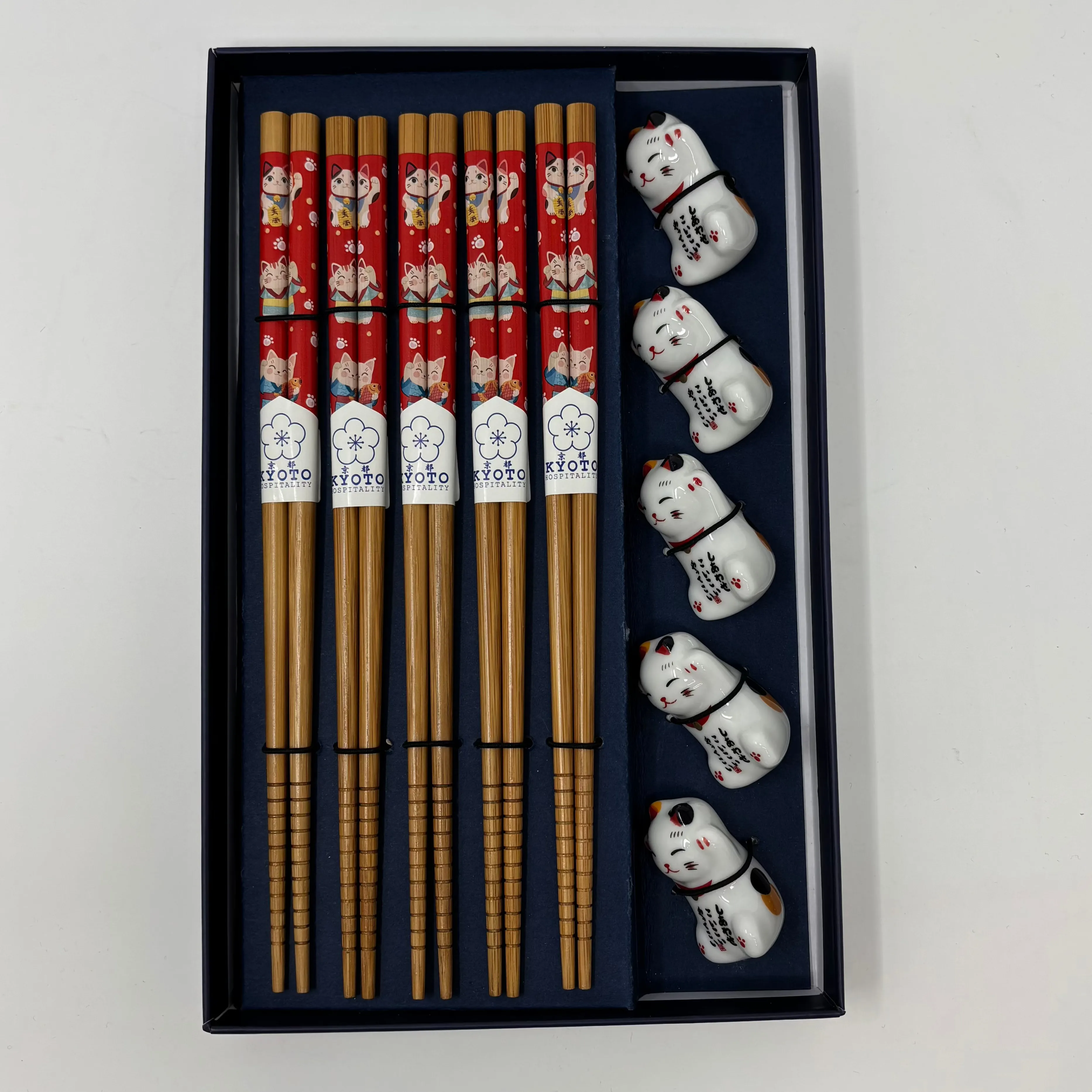 5 Chop Sticks   5 Rests Set
