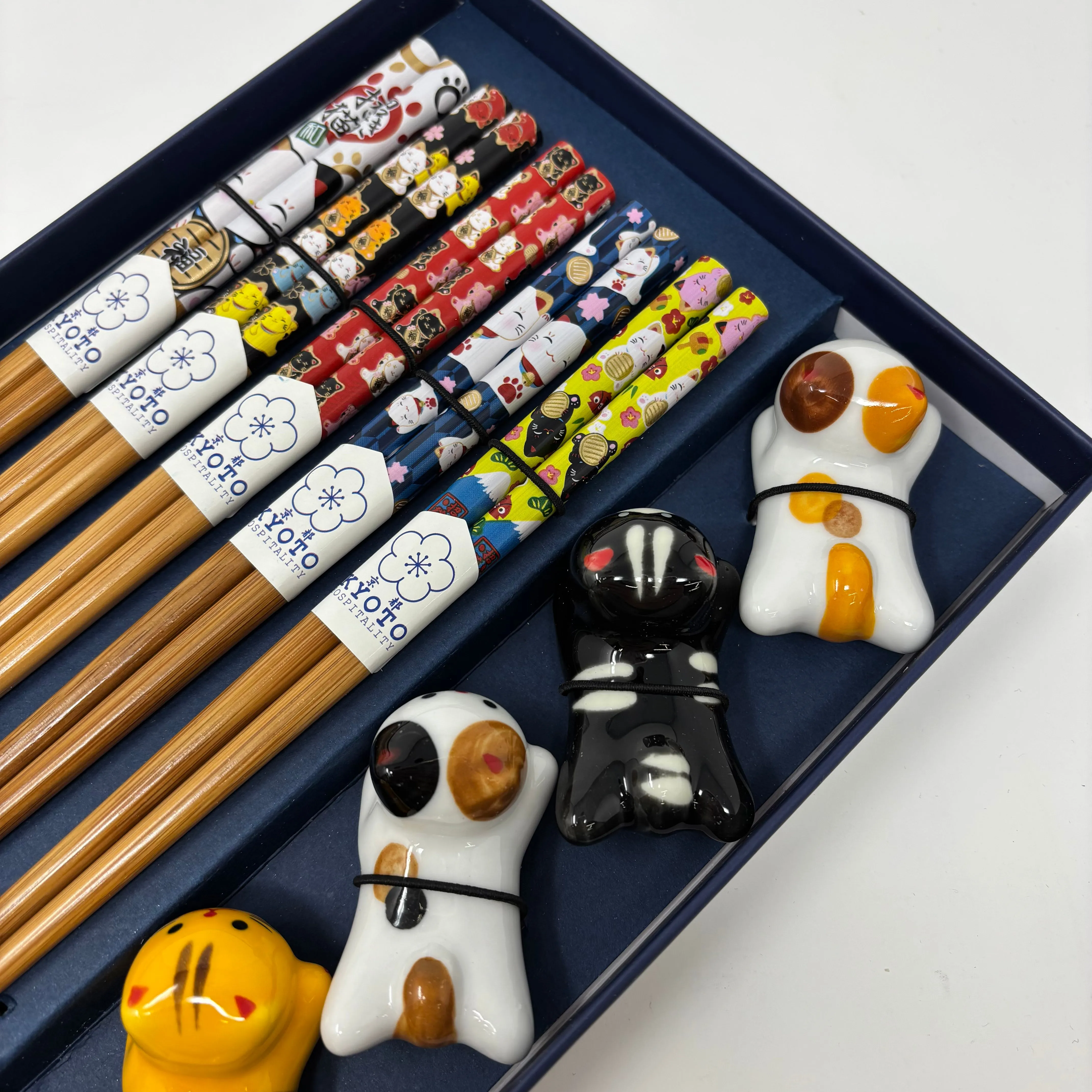 5 Chop Sticks   5 Rests Set