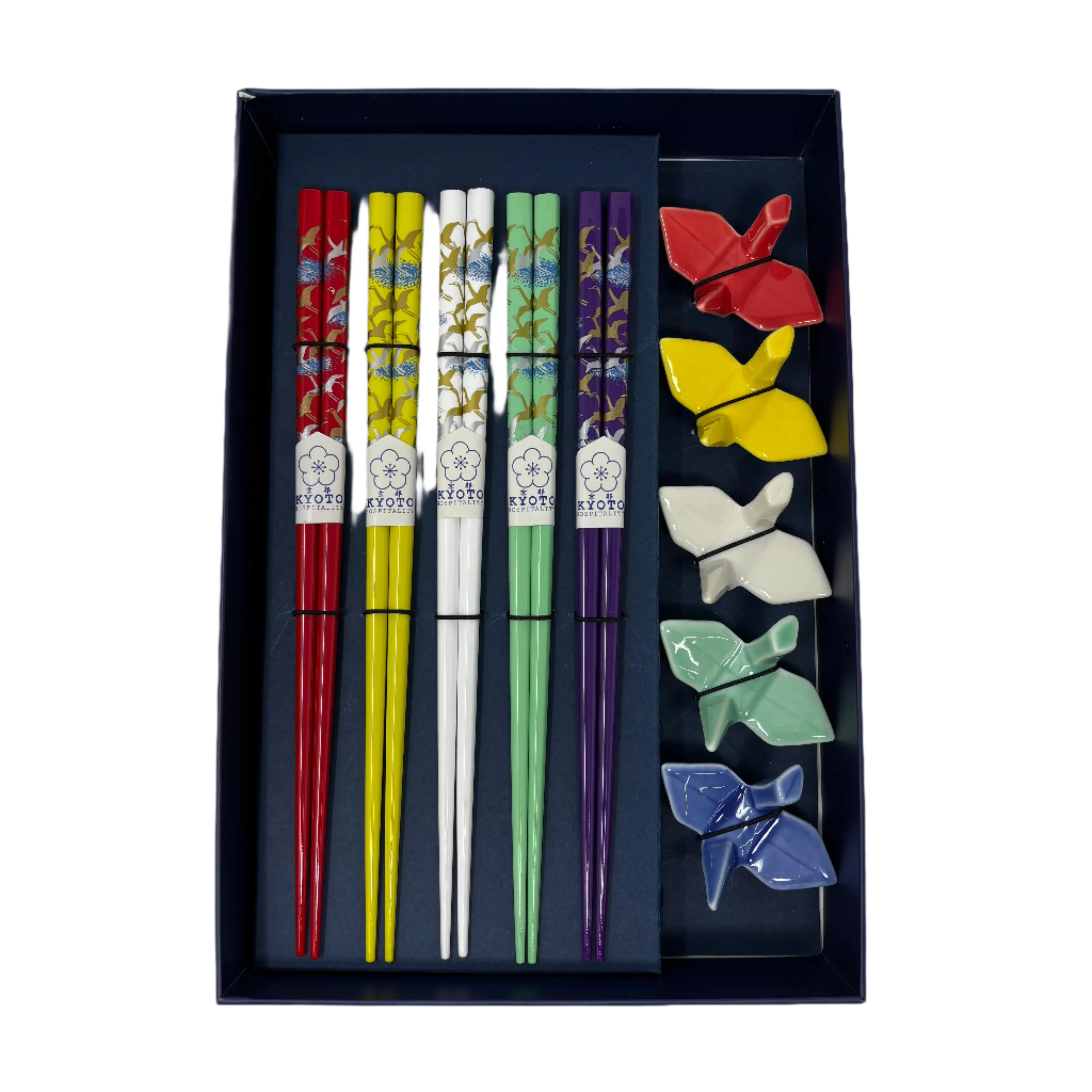 5 Chop Sticks   5 Rests Set