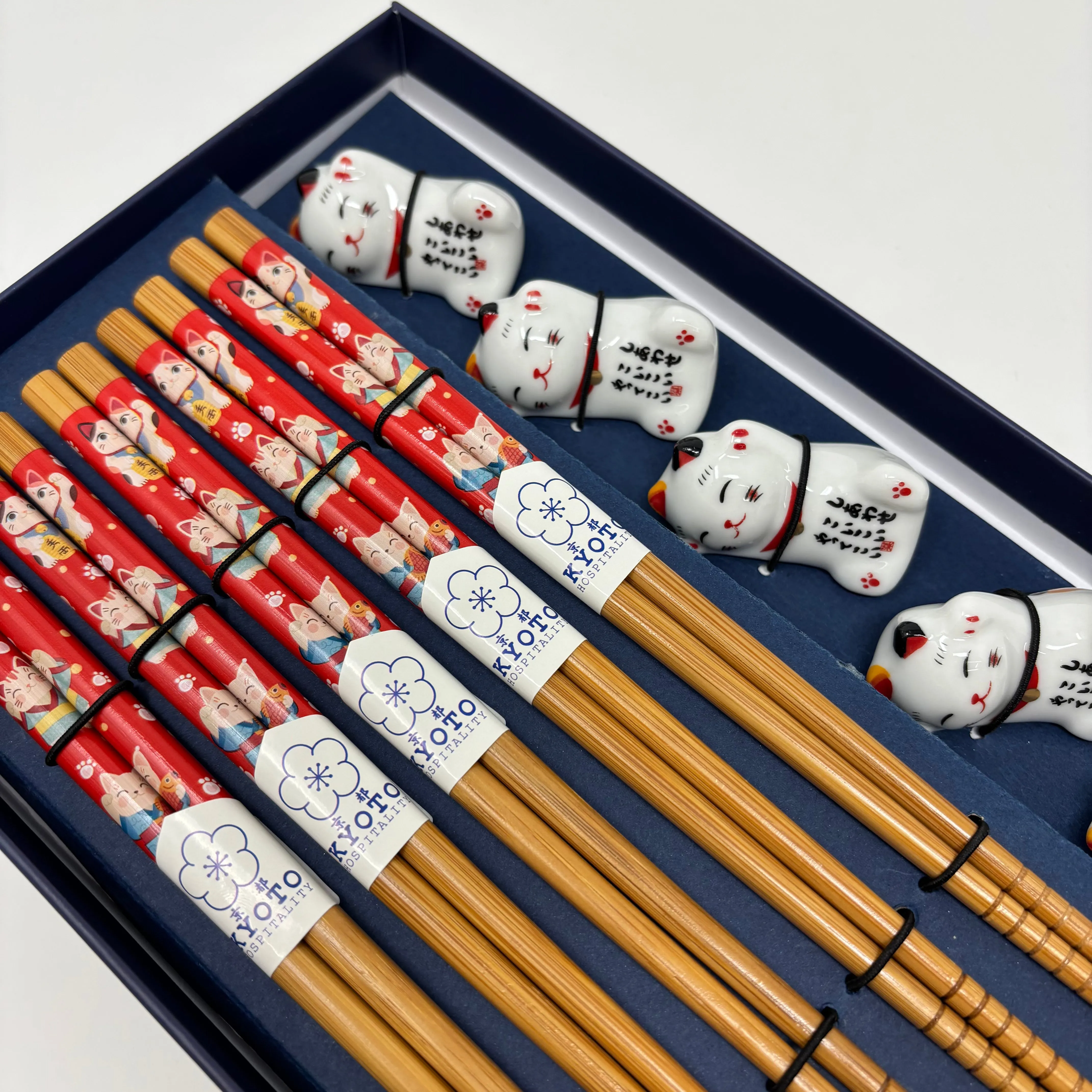 5 Chop Sticks   5 Rests Set