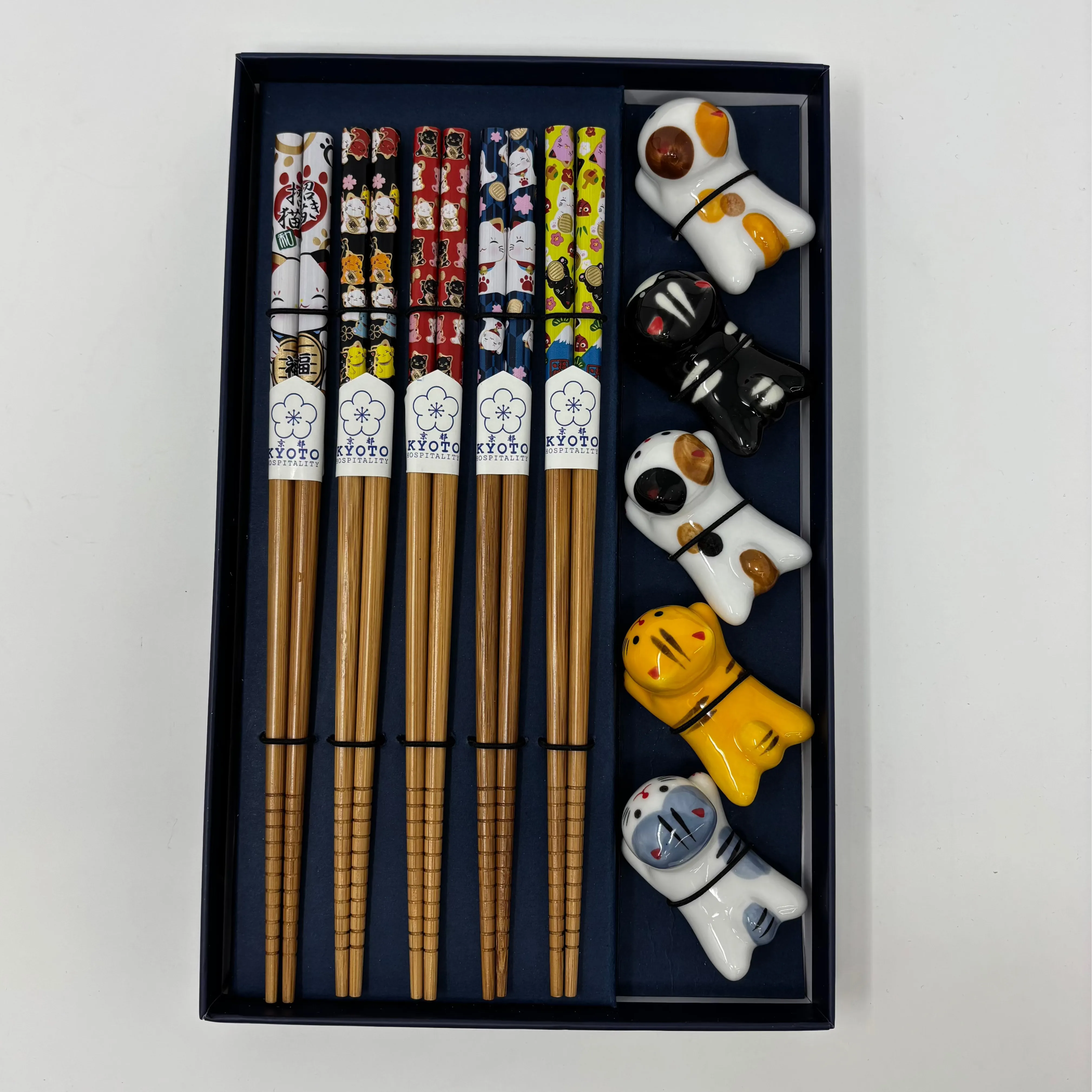 5 Chop Sticks   5 Rests Set