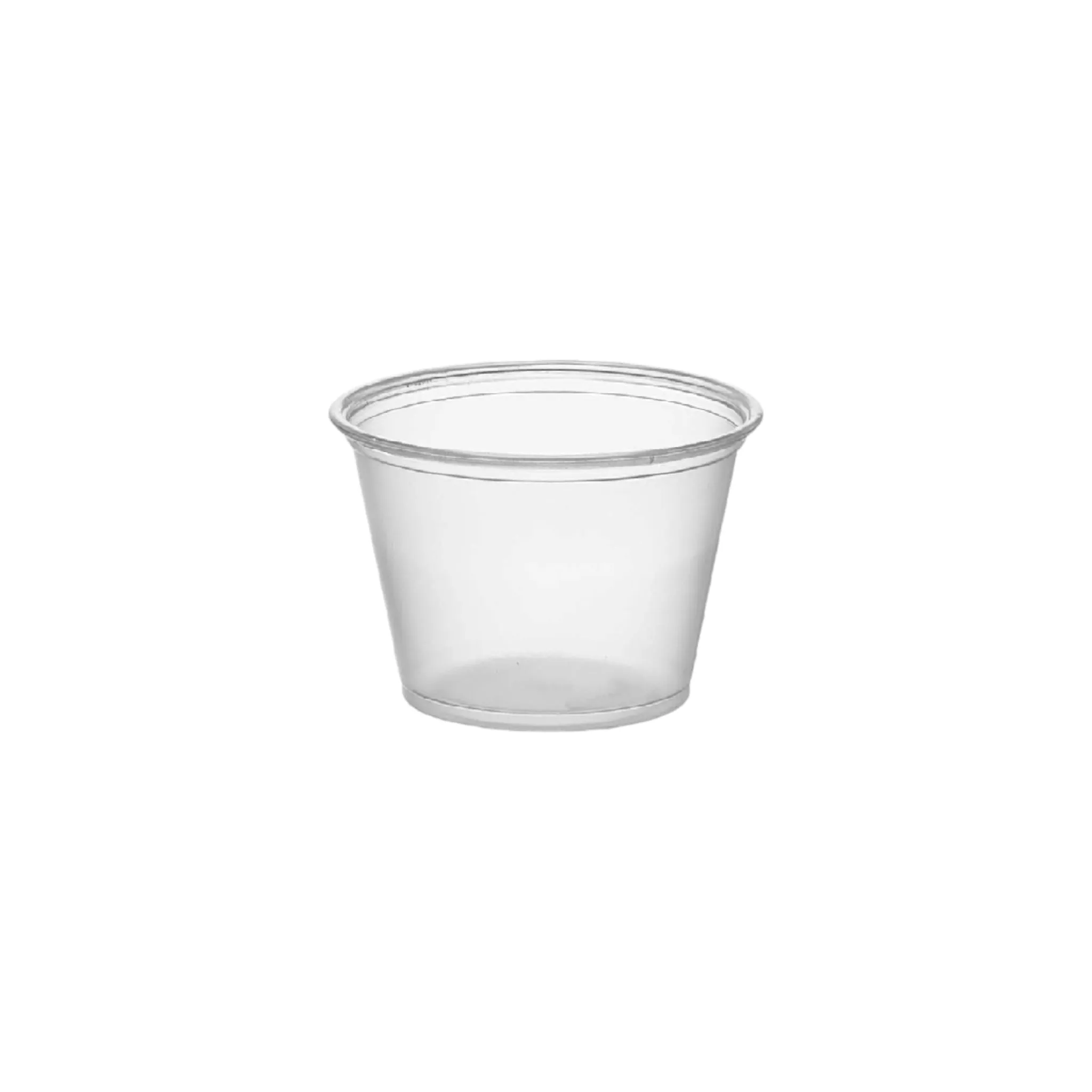60ml PET Disposable Plastic Sauce Tubs No Lid 50pack