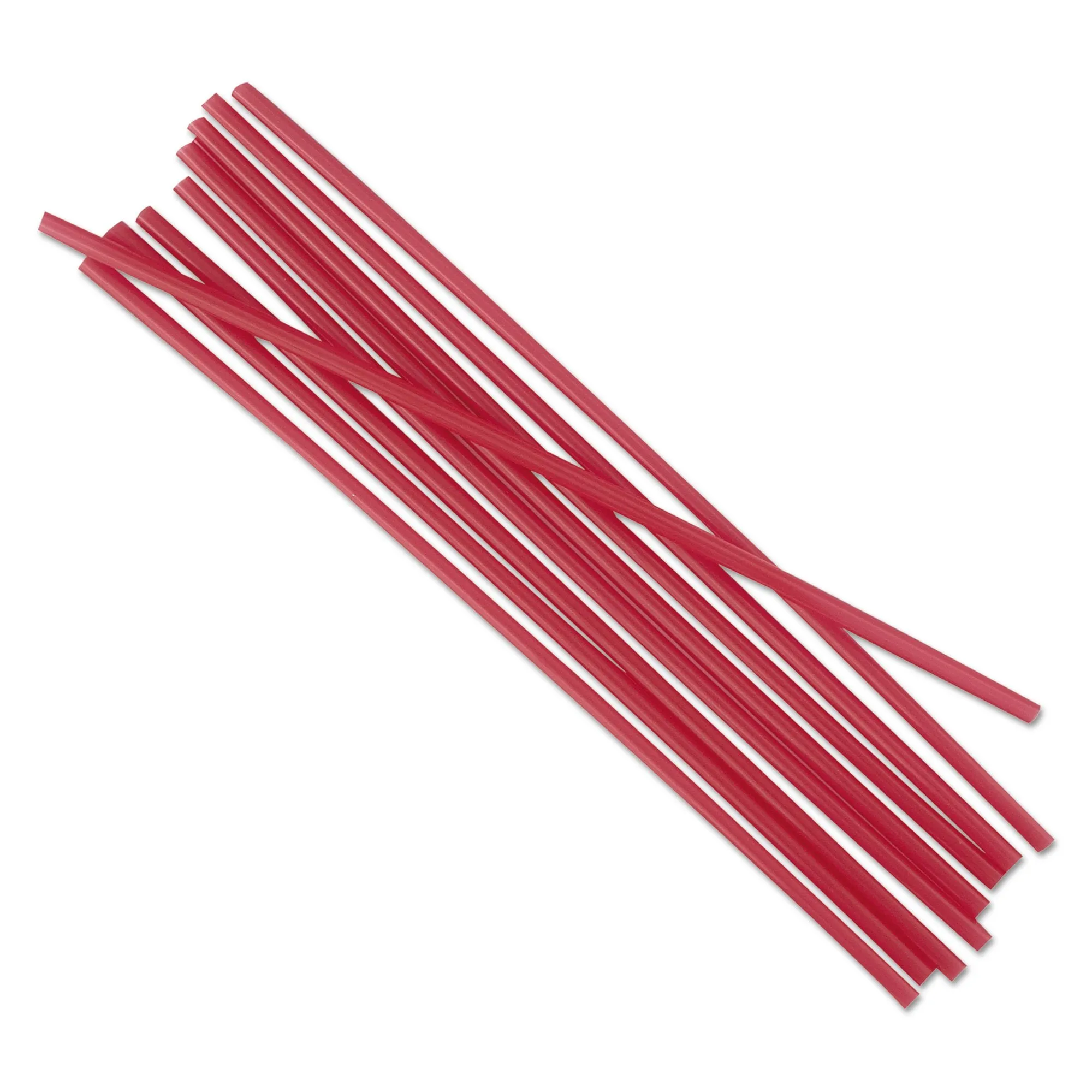 6" Stir Straw, Red (1000/cs)