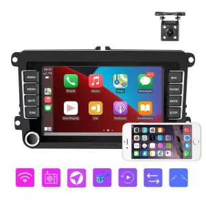 7 Inch Android Car Navigation Player For Volkswagen - 2   32G Wireless Carplay - Standard   4Lights Camera