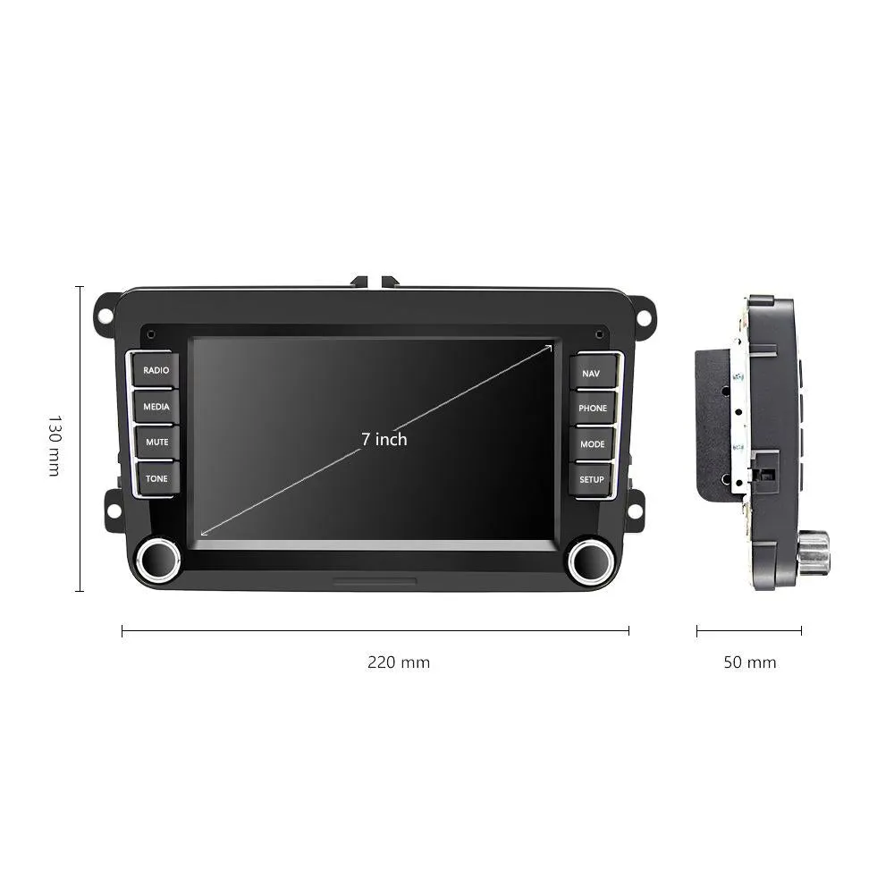7 Inch Android Car Navigation Player With Wireless Carplay - 1   16G