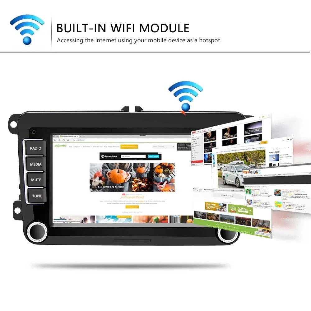 7 Inch Android Car Navigation Player With Wireless Carplay - 1   16G