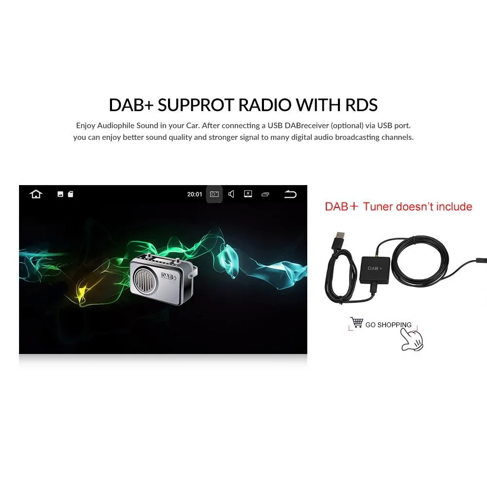 7 Inch Android Car Navigation Player With Wireless Carplay - 1   16G