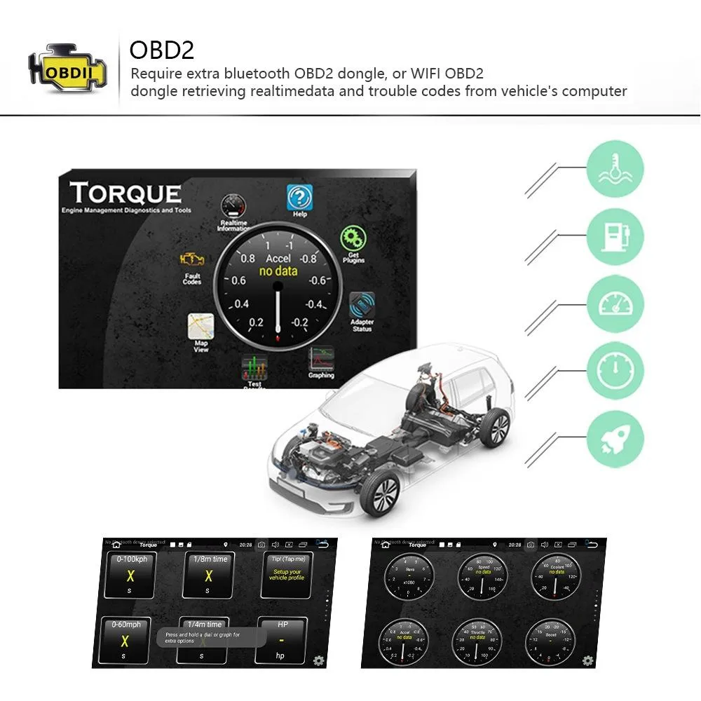 7 Inch Android Car Navigation Player With Wireless Carplay - 1   16G