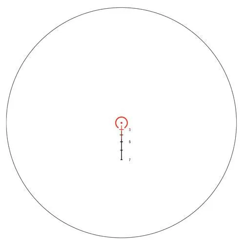 ACOG - 3x24 Compact ACOG Left Hand, Dual Illuminated Red Horseshoe