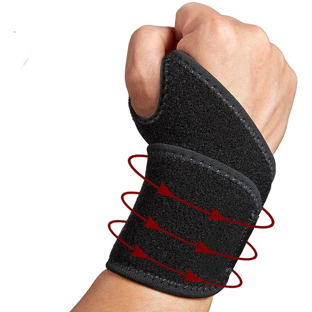Adjustable Elastic Sports Wrist Compression Brace for Carpal Tunnel Arthritis and Tendinitis
