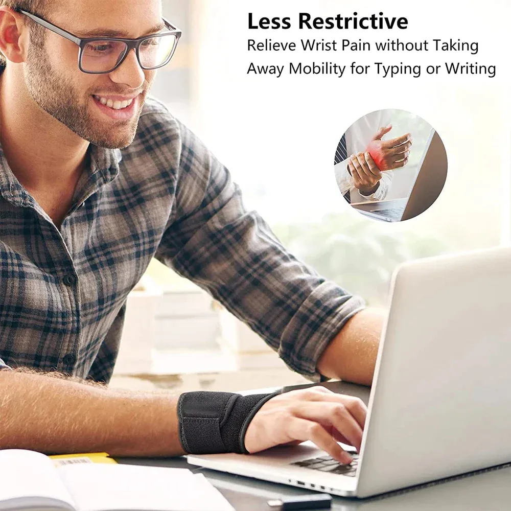 Adjustable Elastic Sports Wrist Compression Brace for Carpal Tunnel Arthritis and Tendinitis