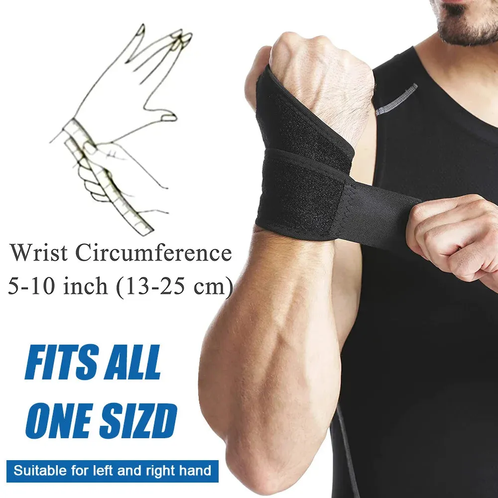 Adjustable Elastic Sports Wrist Compression Brace for Carpal Tunnel Arthritis and Tendinitis
