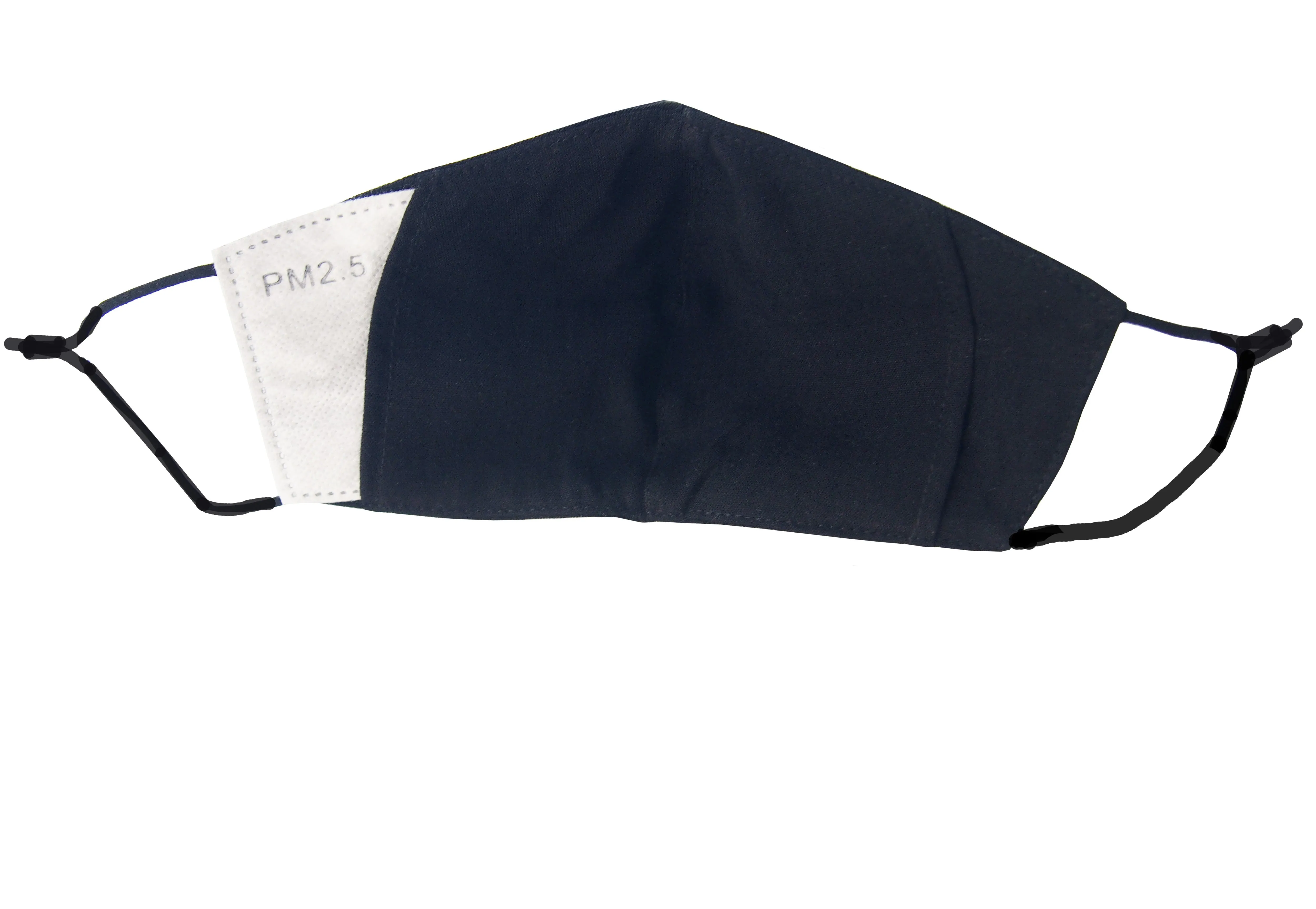Adults - Fridaze 100% Linen Face Mask (Optional PM 2.5 Filter) - Black