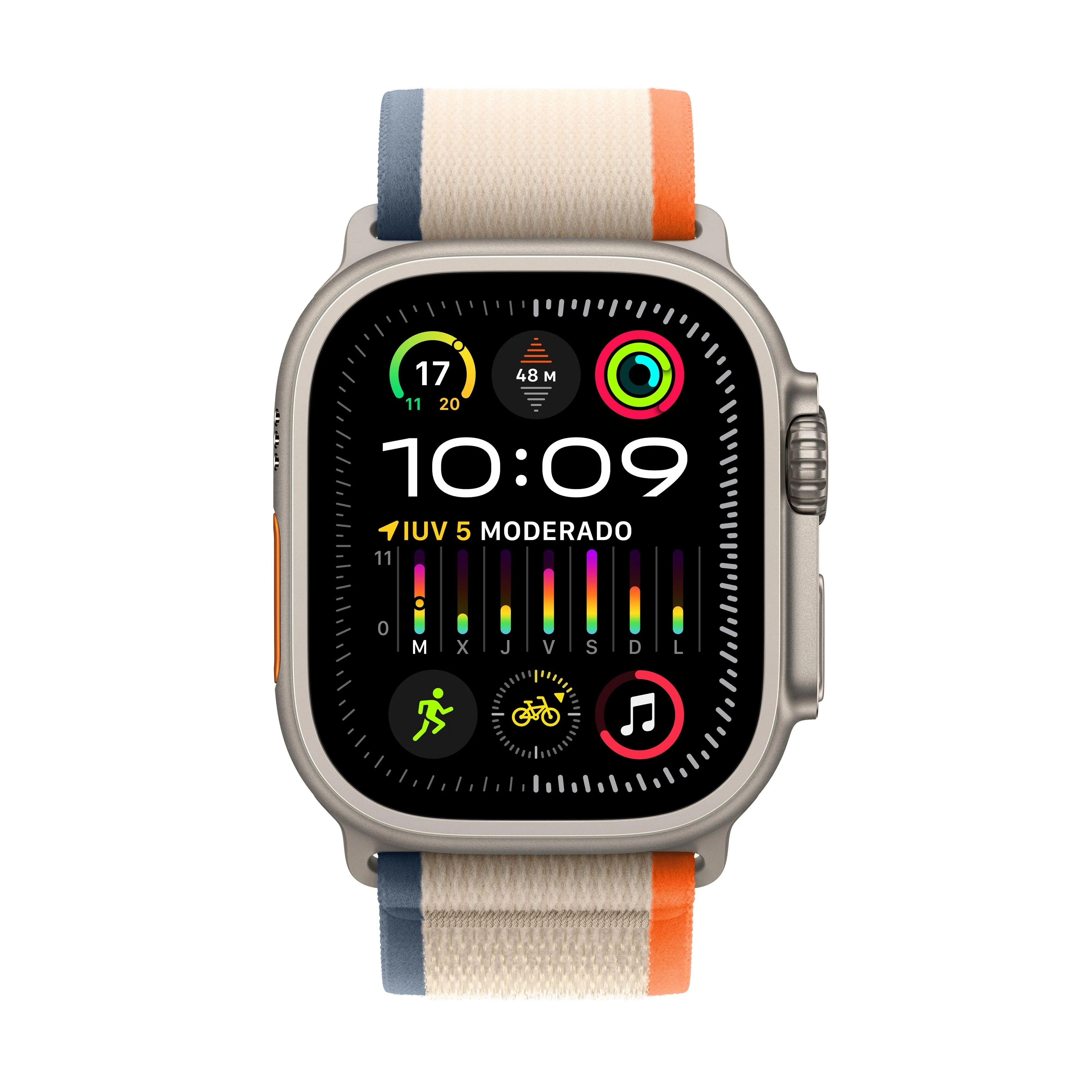 Apple Watch Ultra 2 (GPS   Cellular) - Caja de titanio de 49 mm - Correa Loop Trail naranja/beis - Talla S/M