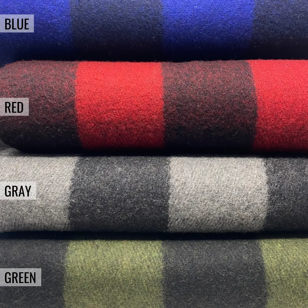 Arcturus Backwoods Wool Blanket - Orange Buffalo Plaid