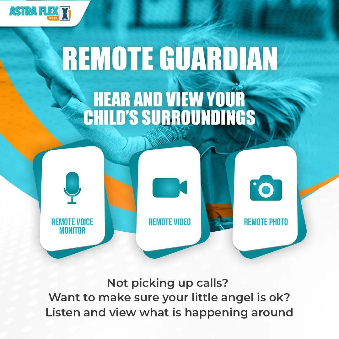 Astra Flex X1- Kids 4G LTE Android Smart Watch - 1GB RAM   8GB ROM, SMS, Vibration, WhatsApp, Wifi, GPS Tracking and Video Calling