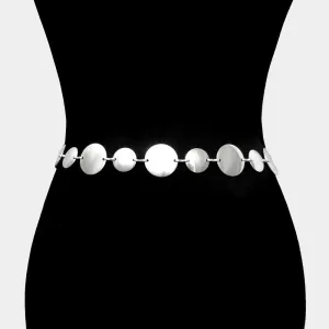 Belt Geometric Metal Round Link Stainless Steel Belt