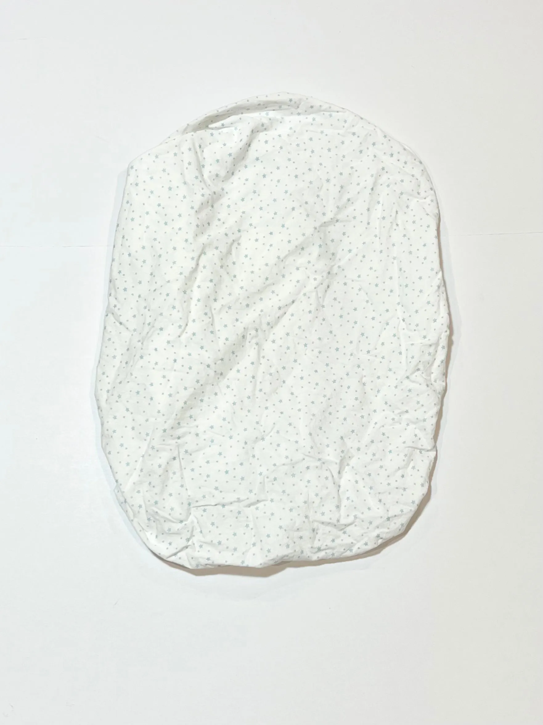 Blue stars bassinet fitted sheet