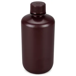 Bottle,Amber Narrow Mouth,Rnd,HDPE,250mL