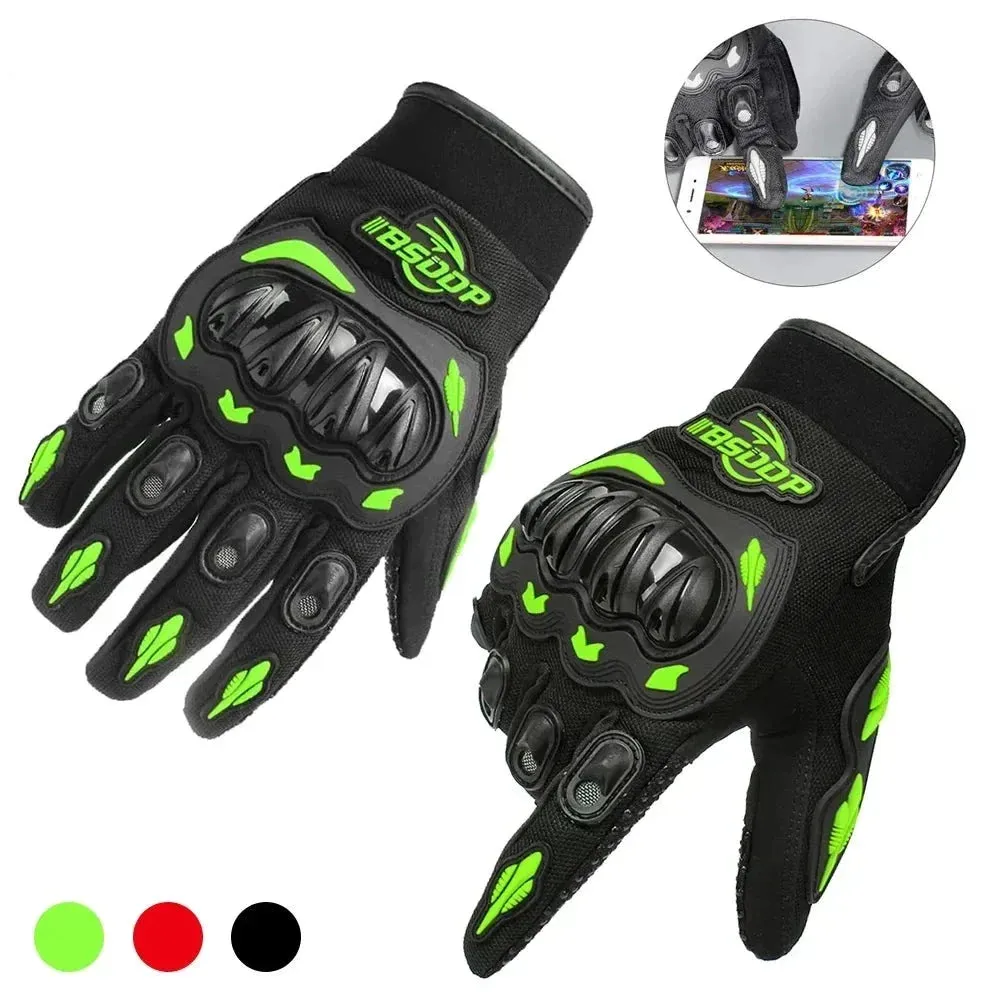 Breathable Mesh Touchscreen Motorbike Gloves for Men Women Road Racing Cycling