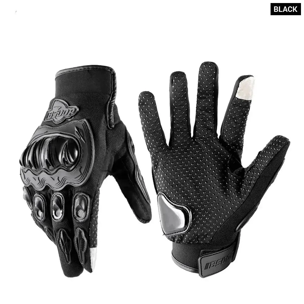 Breathable Mesh Touchscreen Motorbike Gloves for Men Women Road Racing Cycling