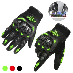 Breathable Mesh Touchscreen Motorbike Gloves for Men Women Road Racing Cycling