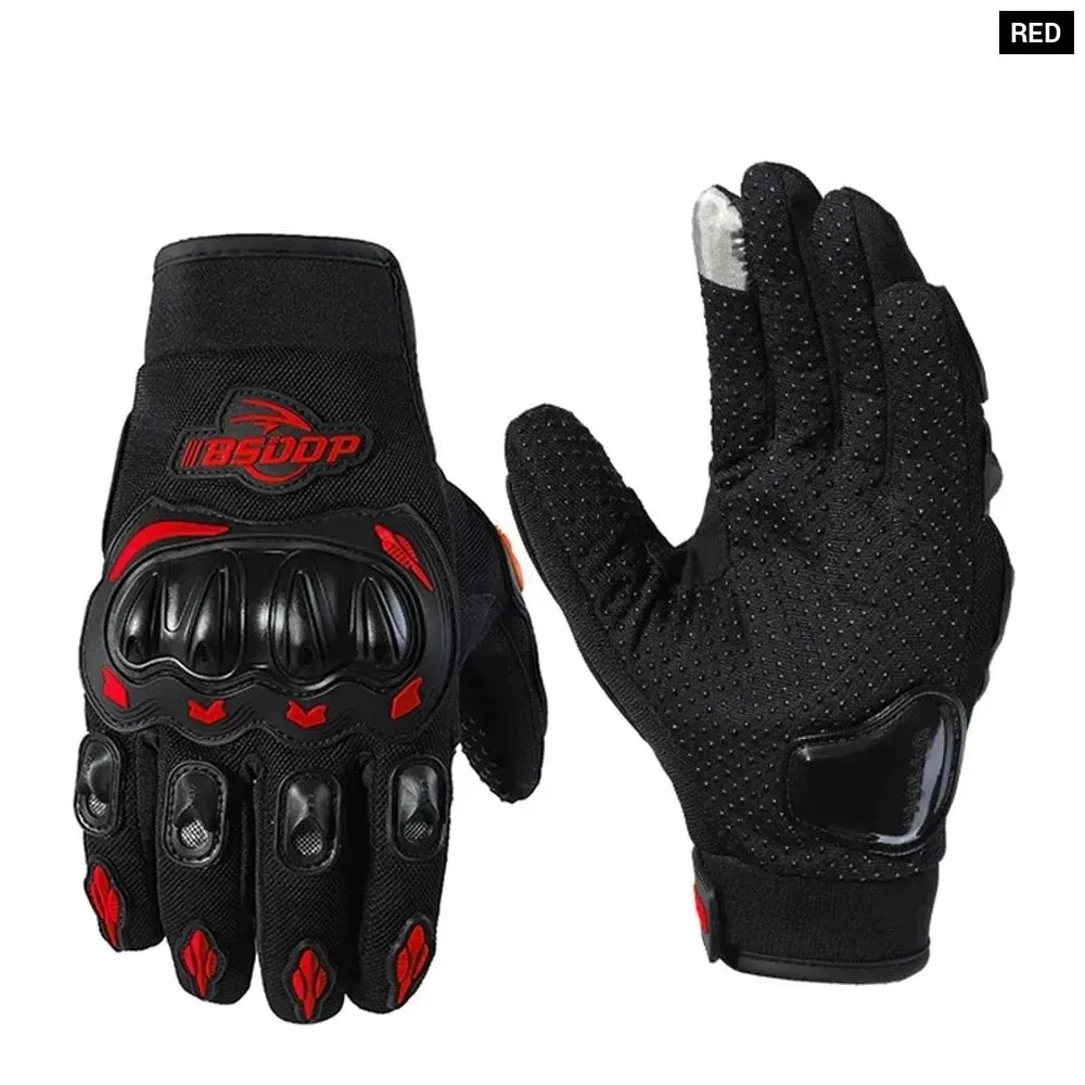 Breathable Mesh Touchscreen Motorbike Gloves for Men Women Road Racing Cycling