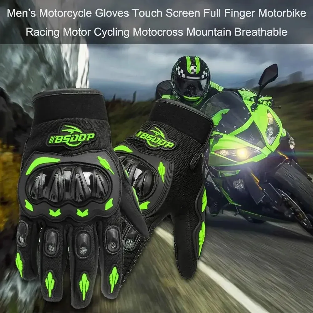 Breathable Mesh Touchscreen Motorbike Gloves for Men Women Road Racing Cycling