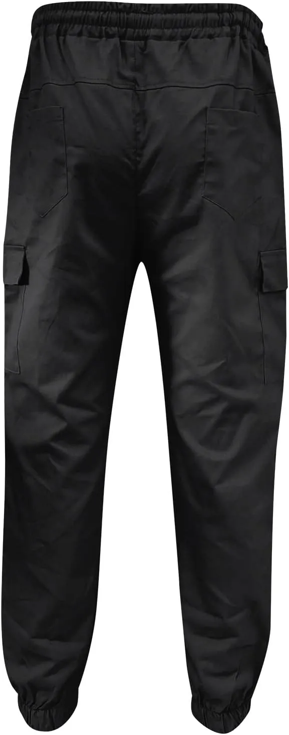 Cargo Sweatpants for Men Big and Tall with Pockets Men's Joggers Sweatpants Low Crotch Sweats Slim Fit Trousers Harem
