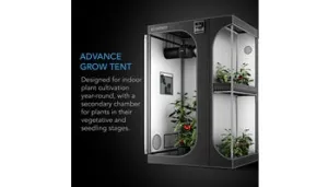 CLOUDLAB 743D, 2-IN-1 Advance Grow Tent 4X3, 2000D Mylar Canvas, 48" X 36" X 72"