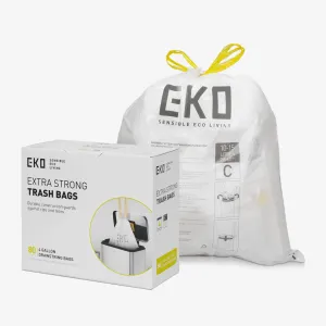Code C - 4 Gallon Easy-Dispense Roll Trash Bag - 80 Count (10-15L)