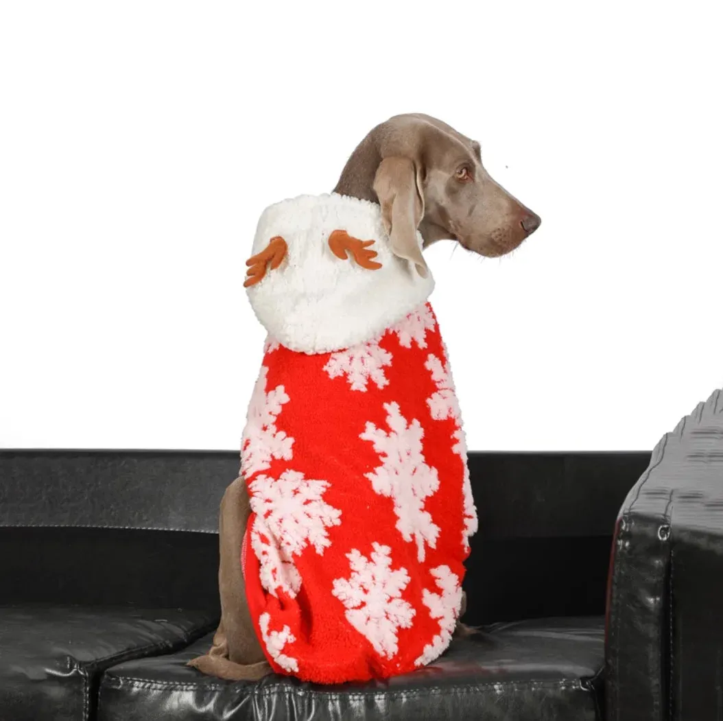 Cozy and Stylish Large Dog Clothes for Autumn & Winter: Discover the Ultimate Lamb Cashmere Warm Plush Coat for Your Furry Friend!
