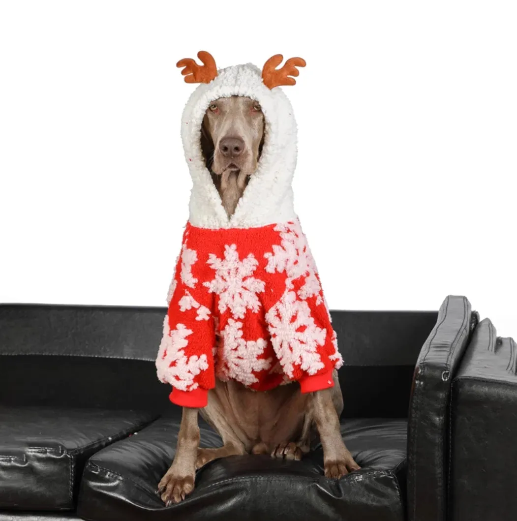 Cozy and Stylish Large Dog Clothes for Autumn & Winter: Discover the Ultimate Lamb Cashmere Warm Plush Coat for Your Furry Friend!