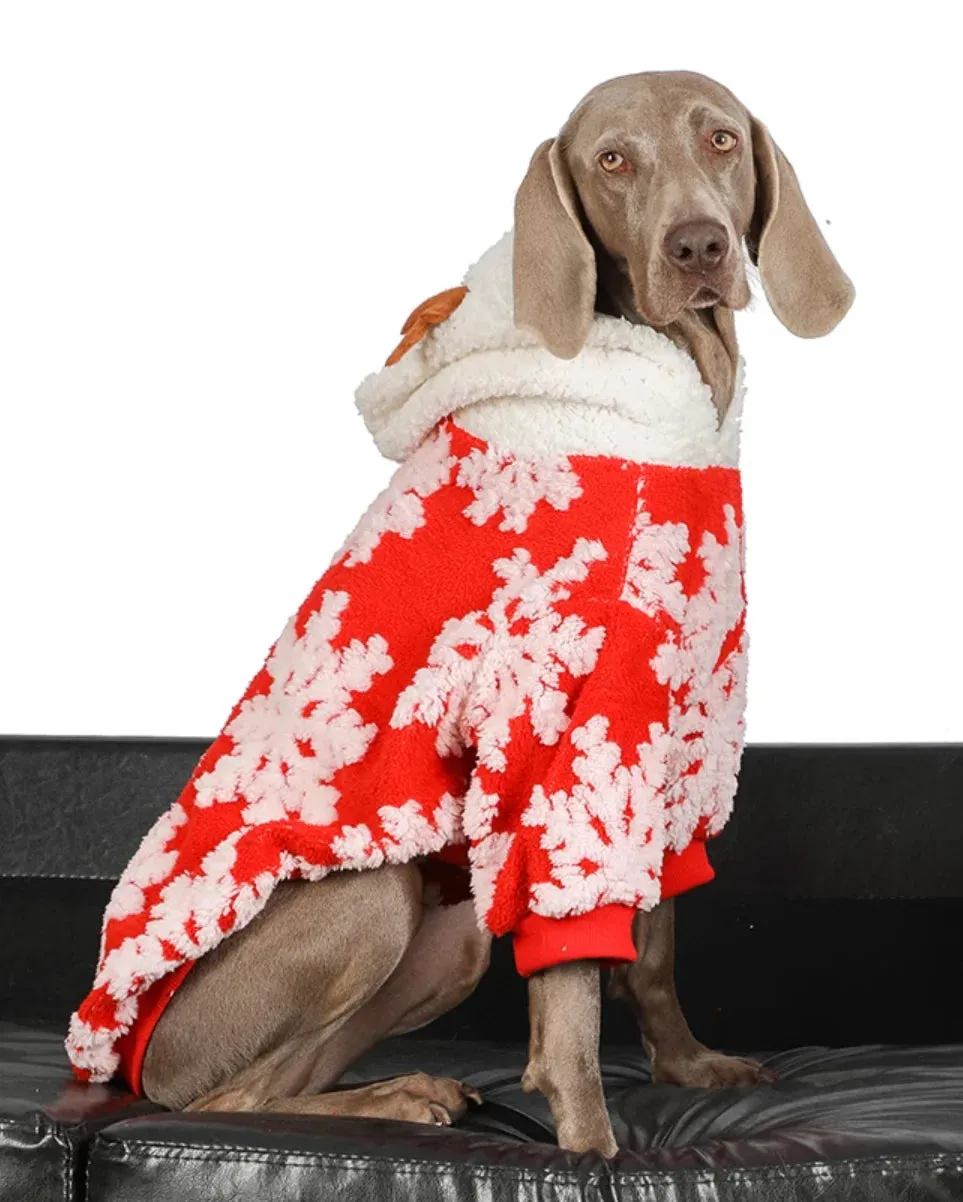 Cozy and Stylish Large Dog Clothes for Autumn & Winter: Discover the Ultimate Lamb Cashmere Warm Plush Coat for Your Furry Friend!